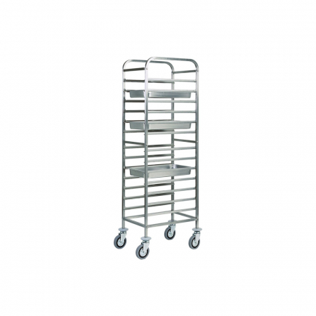 Mobilier inox - Carucior transport tavi, 14 x GN1/1, 450x660x1820(h) mm, CA1479