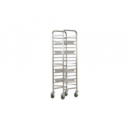 Mobilier inox - Carucior transport tavi, 14 x GN1/1, 480x620x1820(h) mm, CA1489R
