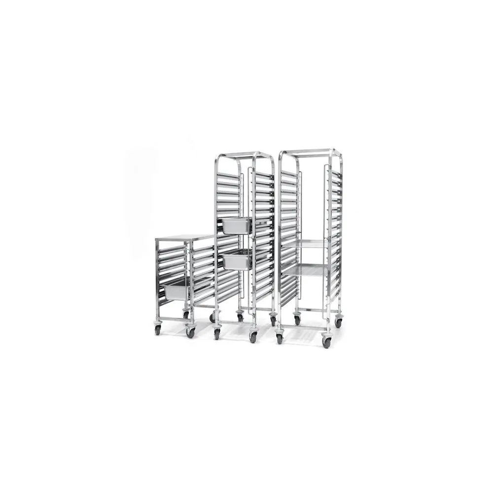 Carucior transport tavi 15x 600x400, inox, 69x51.5x169.5 cm [1]