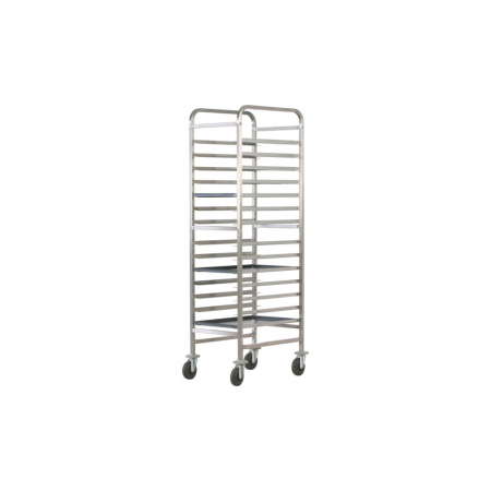 Mobilier inox - Carucior transport tavi 600x400 mm, 530x720x1820(h) mm, CA1492R