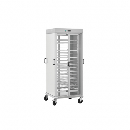 Autoservire - Carucior transport tip dulap incalzit pentru farfurii, max 60°C, 750x780x1770(h) mm, CG1439AC