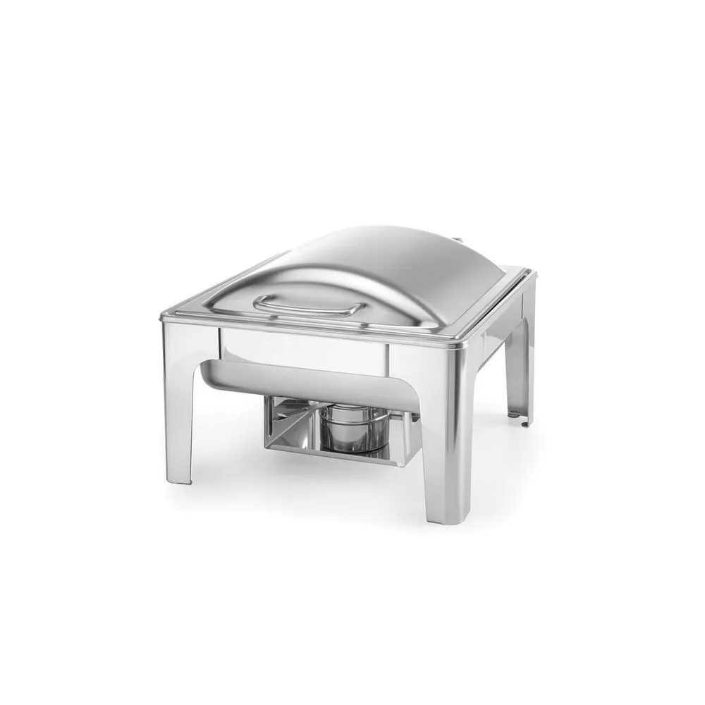 Chafing dish GN 1/1, inox satinat, 9 litri, cu suporturi combustibil [1]