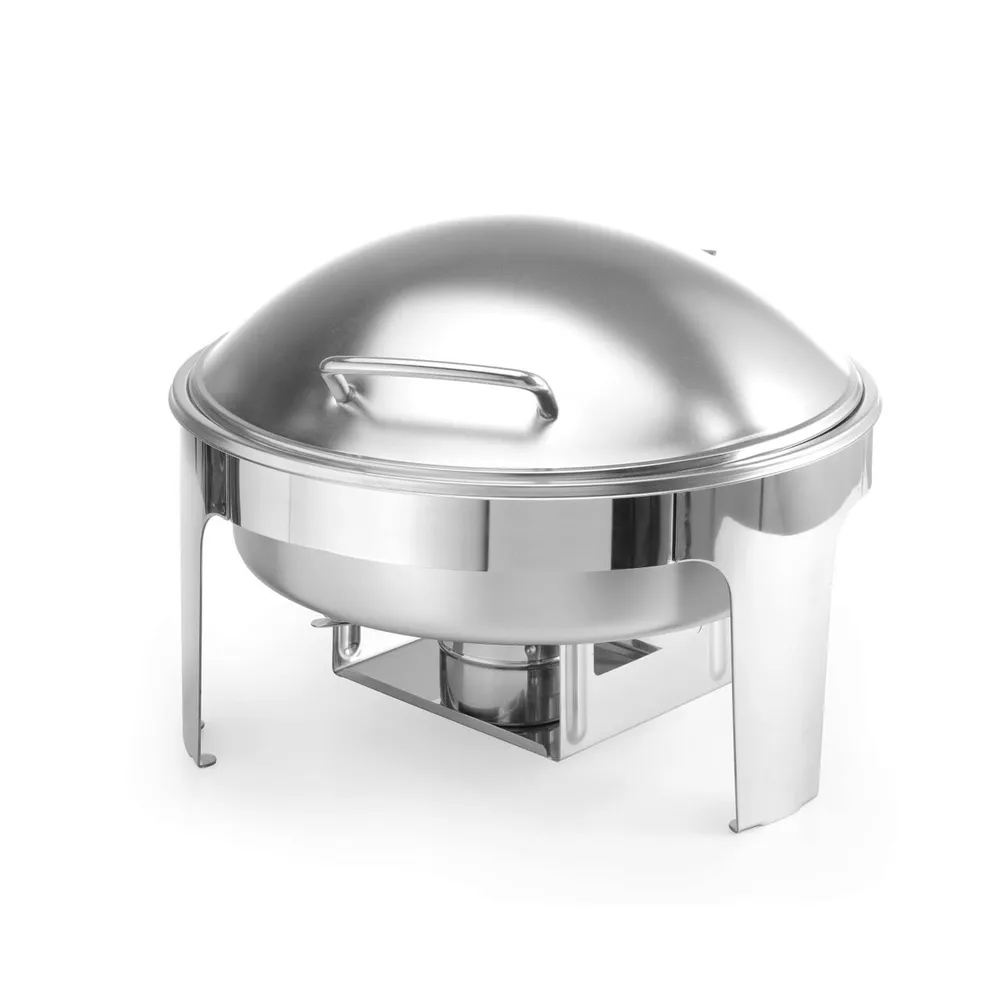 Autoservire - Chafing dish rotund, inox satinat, pentru bufet si catering