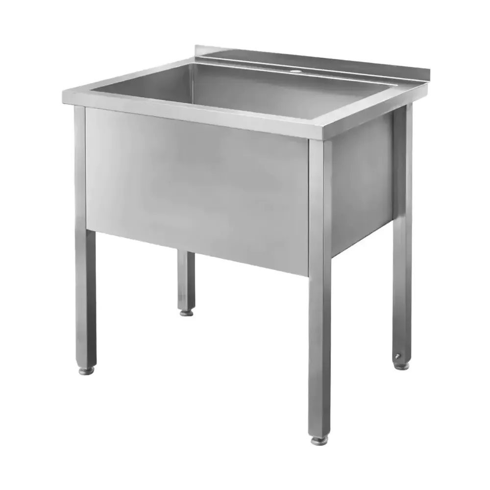 Mobilier inox - Chiuveta bucatarie cuva mare, inox, 80x60x85cm, o singura cuva