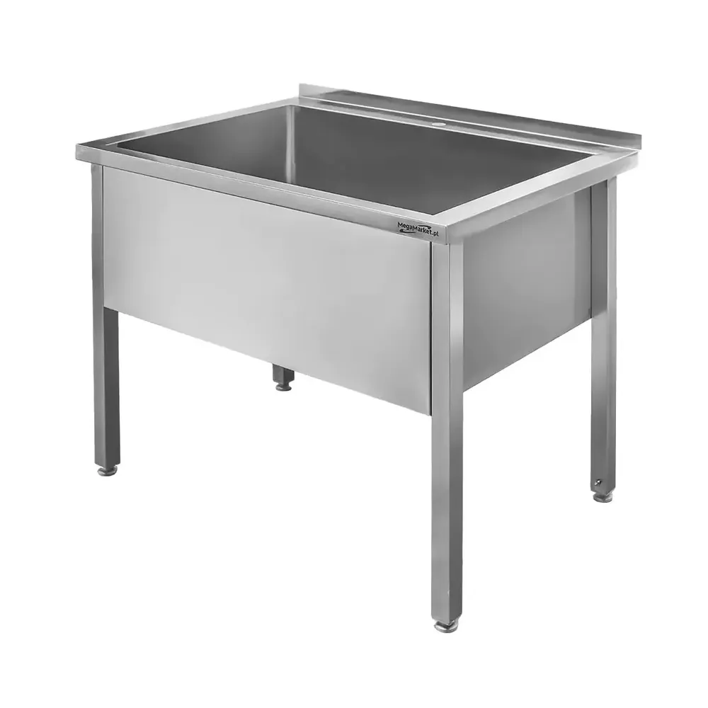 Mobilier inox - Chiuveta bucatarie cuva mare, inox, perete 100x70x85cm