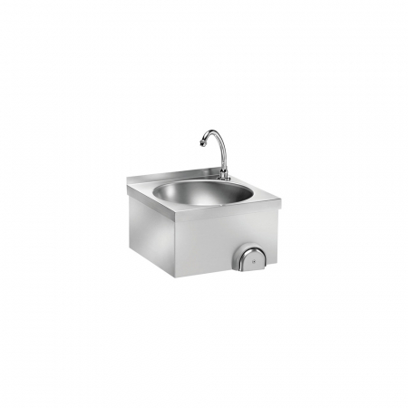 Spalator maini - Chiuveta din inox cu actionare la genunchi, 400x400x320(h) mm, LM40