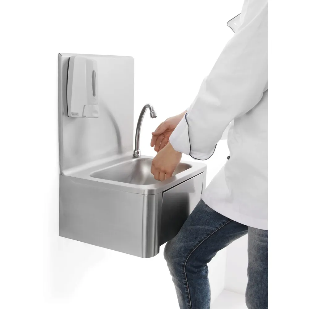 Chiuveta inox cu dozator sapun, 400x320x570 mm [1]