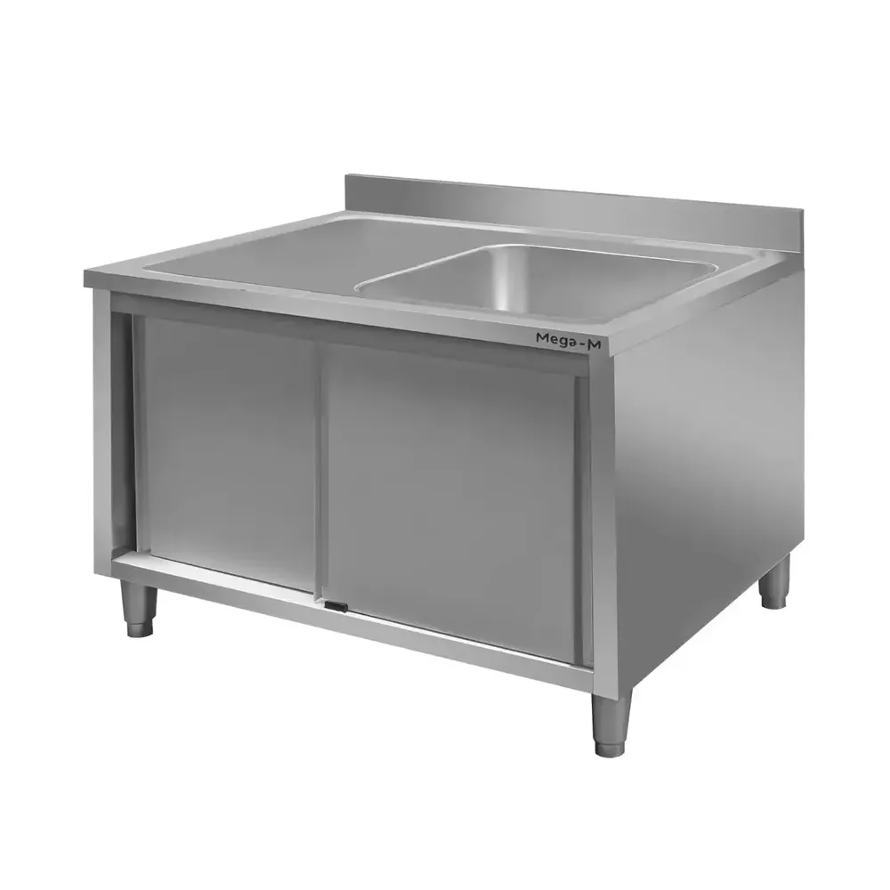 Mobilier inox - Chiuveta inox cuva dreapta, dulap 120x70x85cm