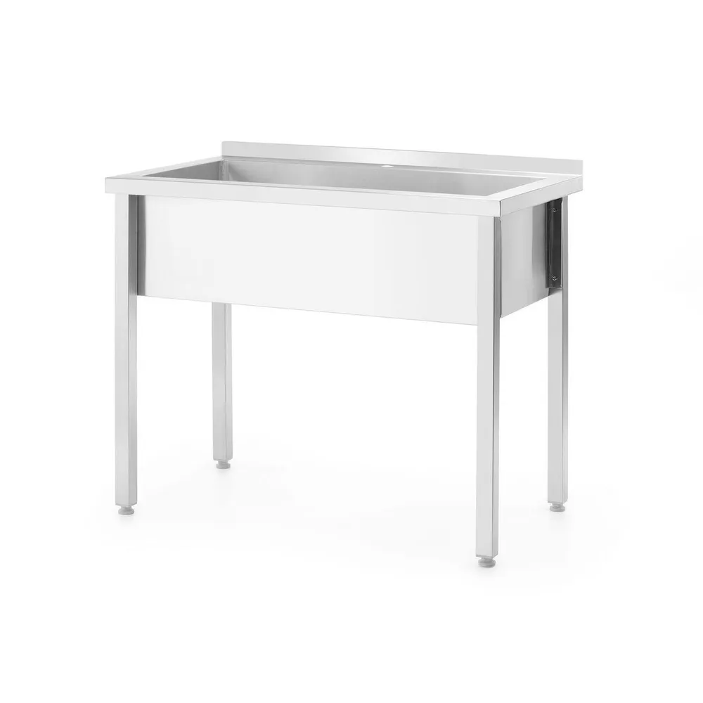 Chiuveta inox sudata, blat, 100x60x85 cm [1]