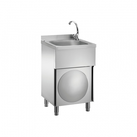 Spalator maini - Chiuveta spalator maini inox cu suport, 500x500x850(h) mm, LC50MM