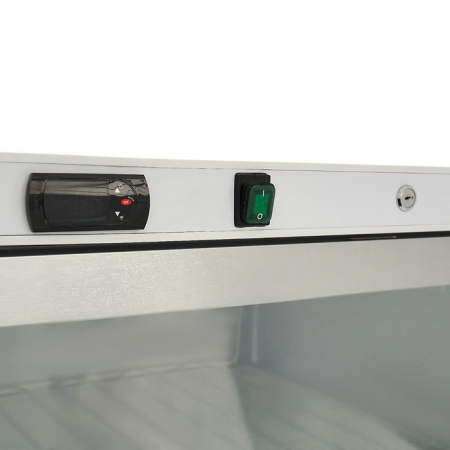Congelator alb 600 litri cu usa sticla si 6 rafturi fixe [1]