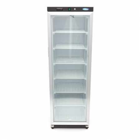 Congelator negru 400 litri cu usa sticla si 6 rafturi fixe [5]