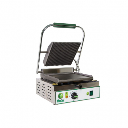 Gratare contact grill - Contact grill 230×230 mm mixta striat-neted, 230V, 1,8 kW, PE25LN