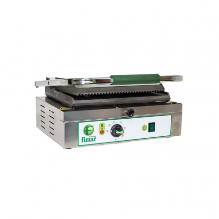 Gratare contact grill - Contact grill 340×230 mm mixt neted-striat, 230V, 2,2 kW, PE35LN