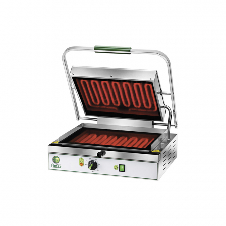 Gratare contact grill - Contact grill mediu cu placi ceramice netede, 230V, 2 kW, PV40LL