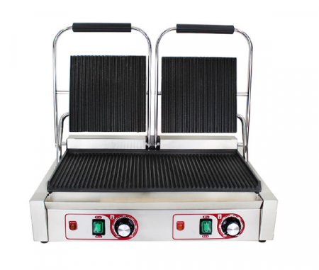 Gratare contact grill - Contact grill panini dublu striat, 230V, 3,6kW, BKG7