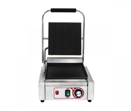 Gratare contact grill - Contact grill panini simplu striat-neted, 230V, 1,8kW, BKG2