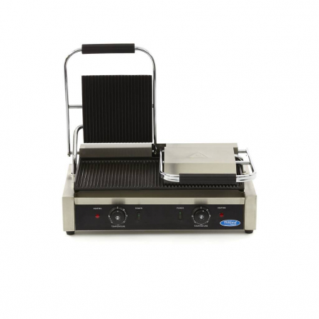 Contact grill striat dublu, 230V, 1800W,  220×235 mm [1]