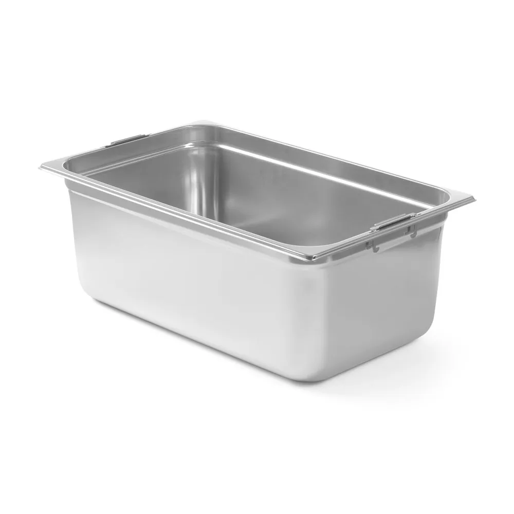 Tavi gastronomice inox - Container Gastronorm GN 1/1, inox, 28L, cu manere
