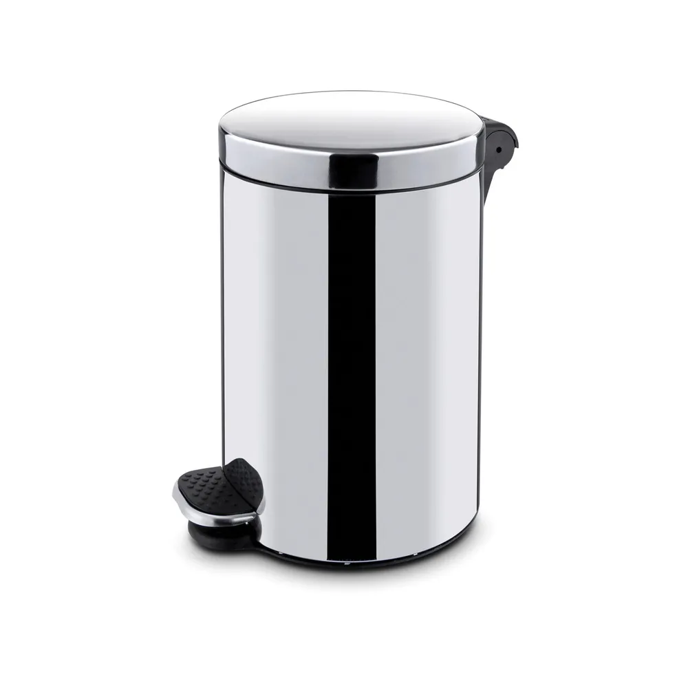 Cosuri gunoi inox - Cos de gunoi rotund cu pedala, inox, 20L