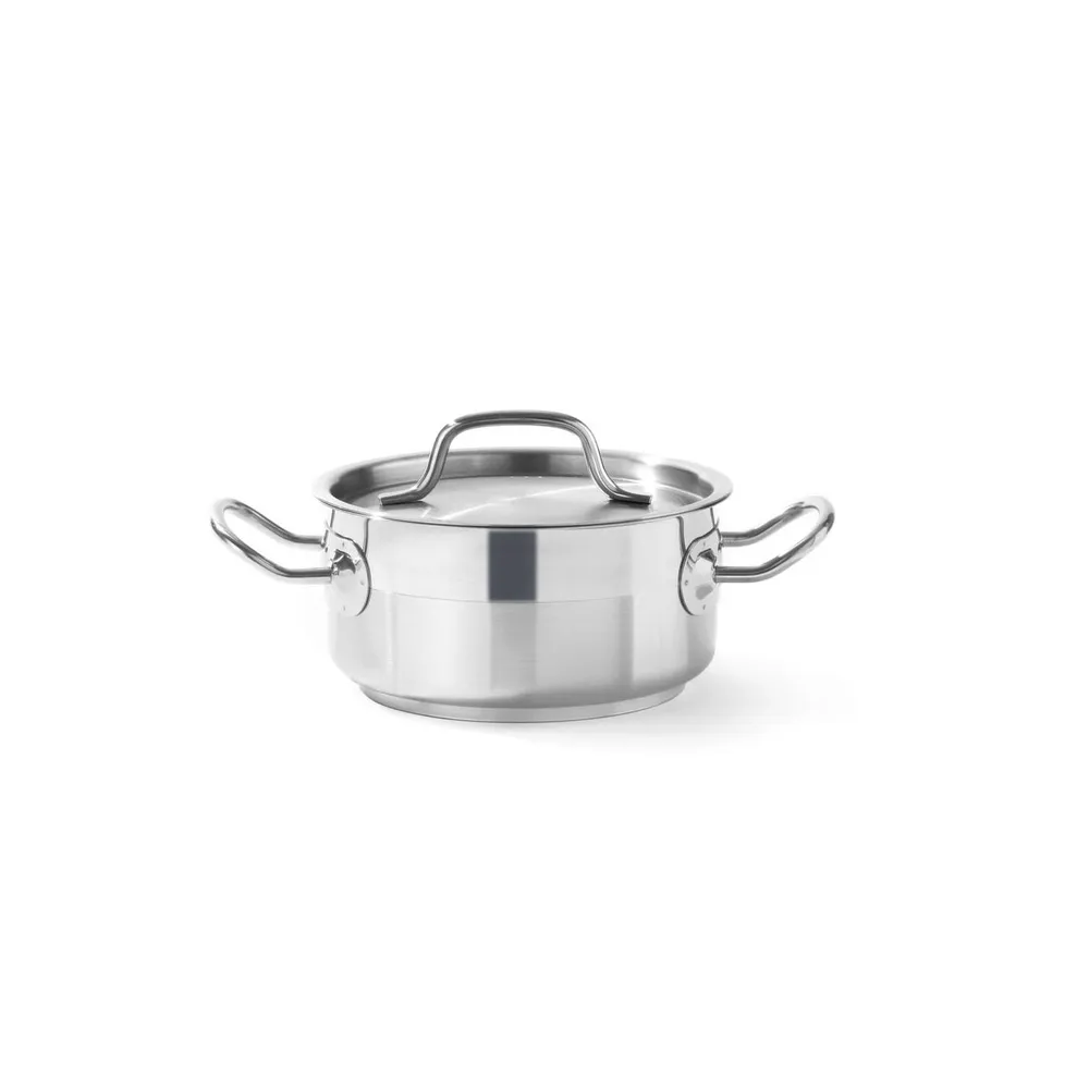 Oale inox profesionale - Cratita cu capac, 7,5L, 28cm, inox, pentru inductie