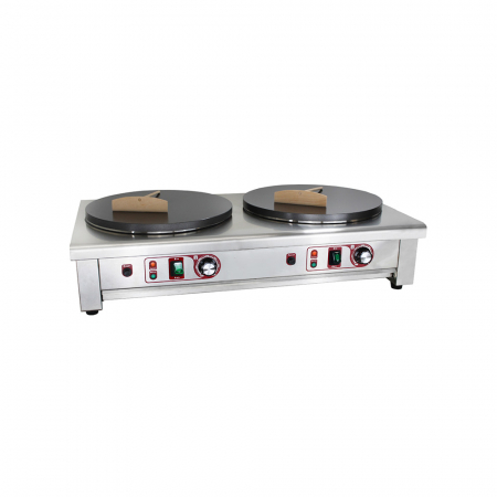 Plite clatite profesionale - Crepiera electrica 2x400 mm, 230V, 6kW, BC40-2