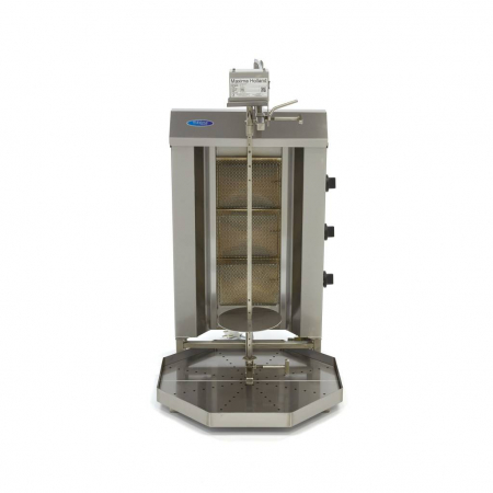 Aparat pentru shaorma si kebab pe gaz cu 3 arzatoare, 30 kg, 9,96 kW [1]