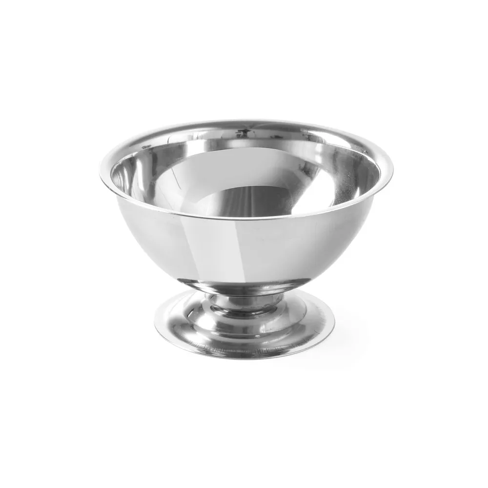 Autoservire - Cupa de servire inghetata, cu picior, inox, 90x50 mm