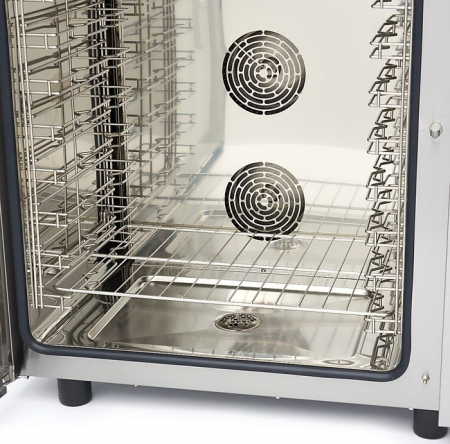 Cuptor Combi cu aburi 10 tavi 1/1 GN, analog, 400V, 11800W [4]