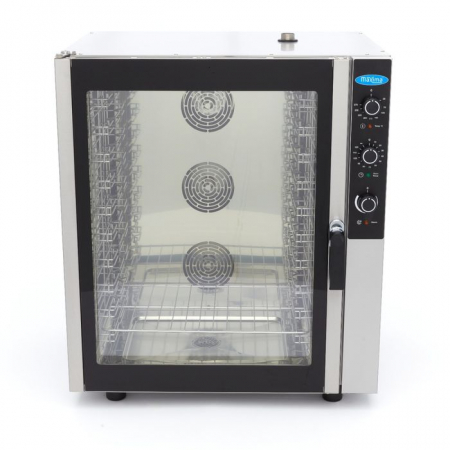 Cuptor Combi cu aburi 10 tavi 1/1 GN, analog, 400V, 11800W [8]