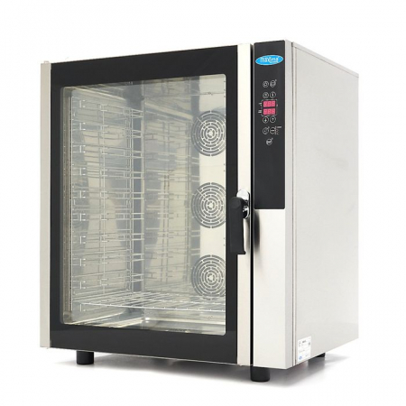 Patiserie - Cofetarie - Cuptor Combi cu aburi 10 tavi 1/1 GN, digital, 400V, 11800W