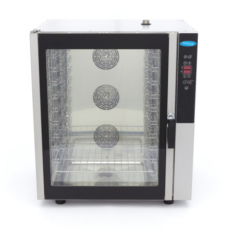 Cuptor Combi cu aburi 10 tavi 1/1 GN, digital, 400V, 11800W [8]