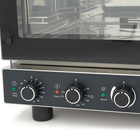 Cuptor Combi cu aburi 4 tavi 1/1 GN, analog, 400V, 5800W [1]