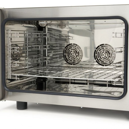 Cuptor Combi cu aburi 4 tavi 1/1 GN, analog, 400V, 6500W [2]