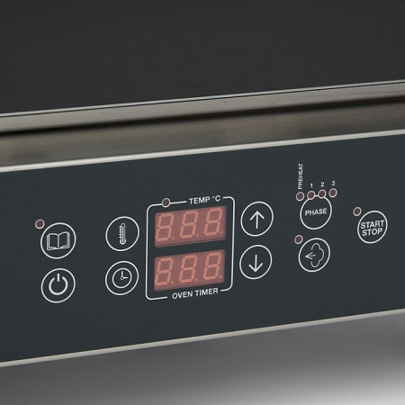 Cuptor Combi cu aburi 4 tavi 2/3 GN, digital, 230V, 3300W [6]