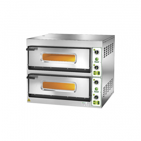 Echipamente Pizza - Cuptor de pizza electric cu panou analog, 400V, 8,4 kW, FES4+4
