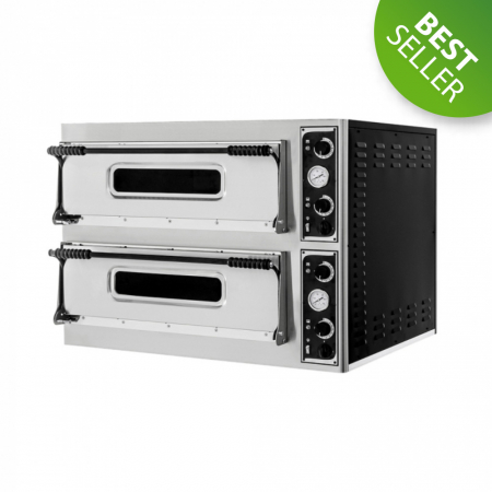 Cuptor pizza electric 4+4 pizze, Ø 32 cm, 9,4 kW, 400V