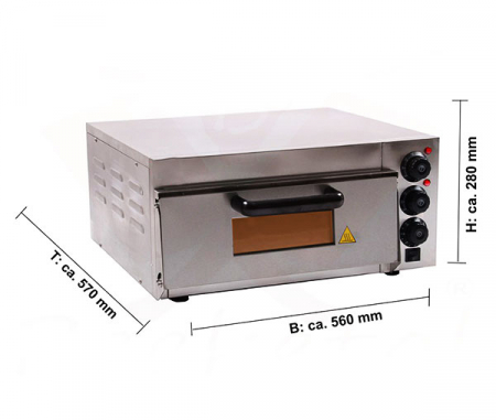 Cuptor pizza electric mini 1 camera, 230V, 2kW, BPO33-1 [1]
