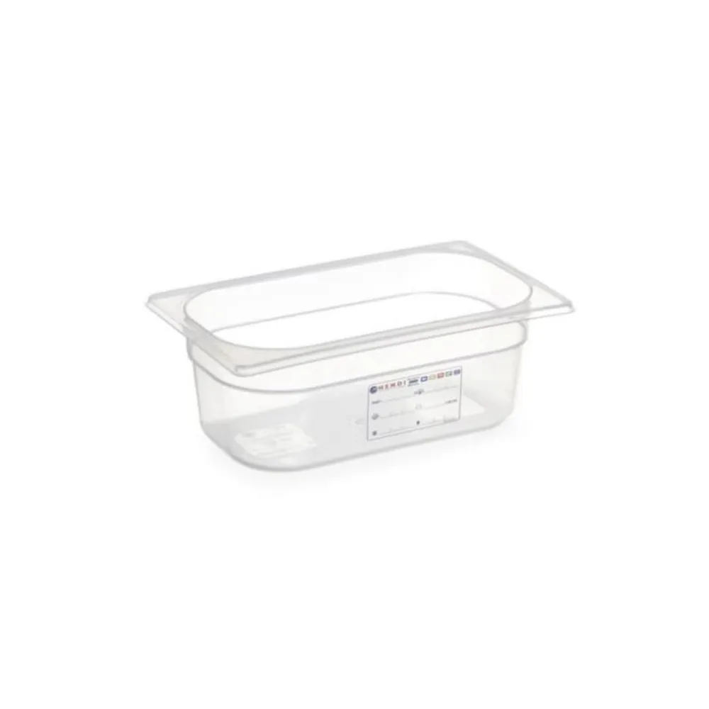 Cuve policarbonat - Cutie depozitare GN 1/3, 2.5 L, polipropilena, 325x176x65 mm