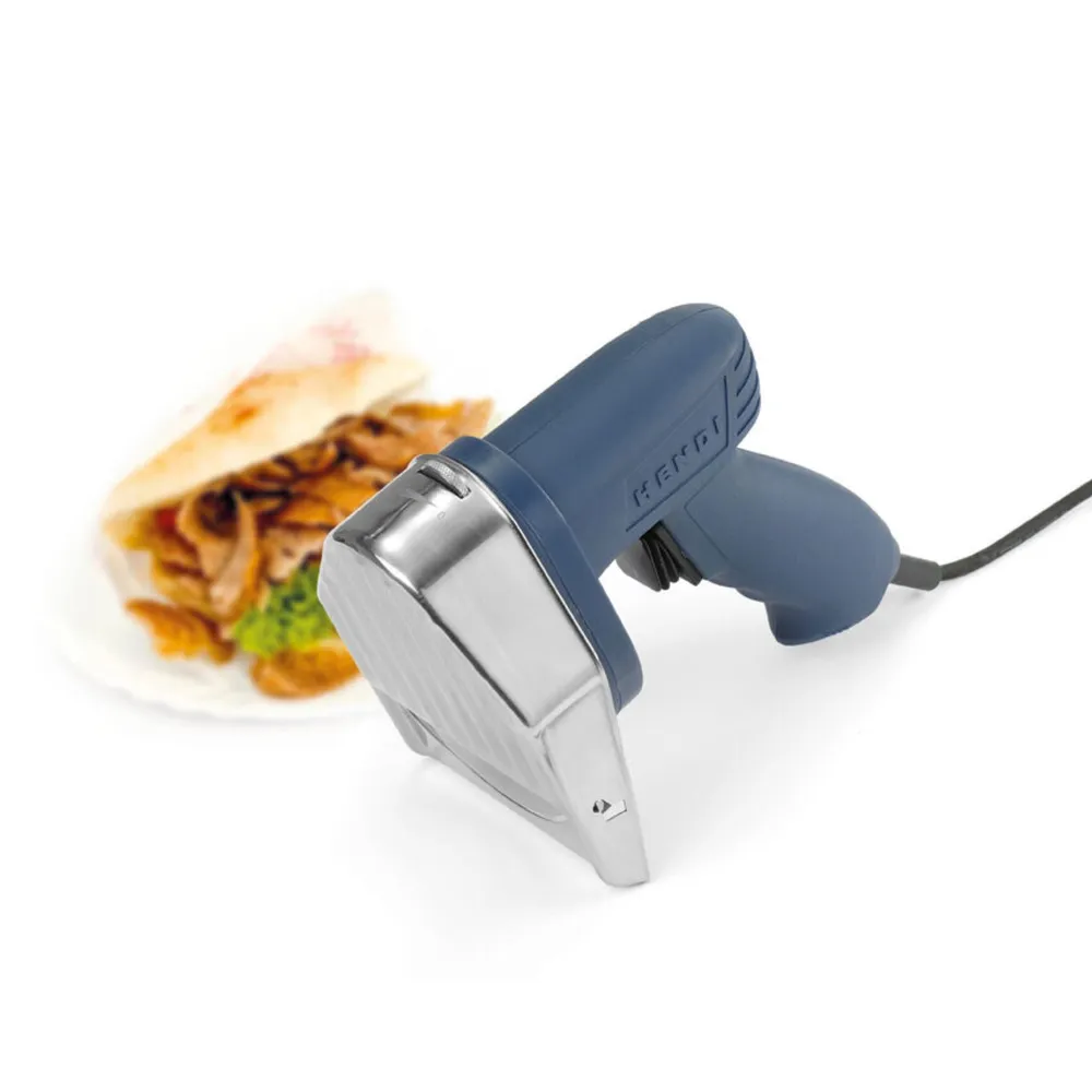 Aparate de shaorma - Cutit electric kebab, 80W, 60 kg/ora, cu sistem ascutire