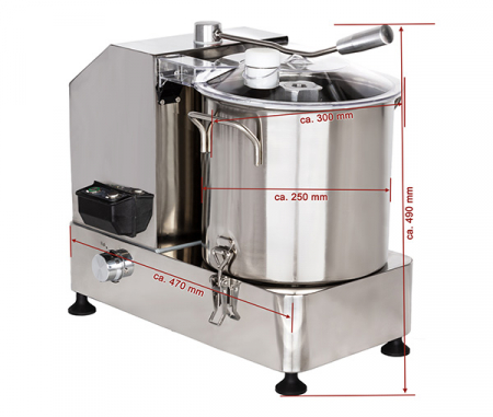 Cutter electric profesional 12L, 230V, 2000W, BKK12VA [2]