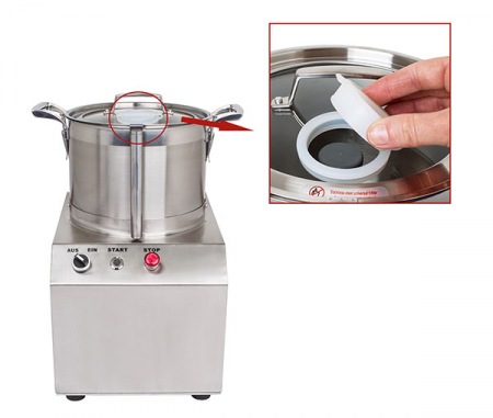 Cutter profesional electric 7 litri, 230V, 0,75kW, BKK-6 [4]