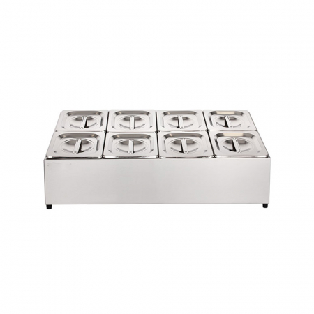 Bucatarie calda - Cuve inox pentru ingrediente 8 GN1/6 BGN8-Duo