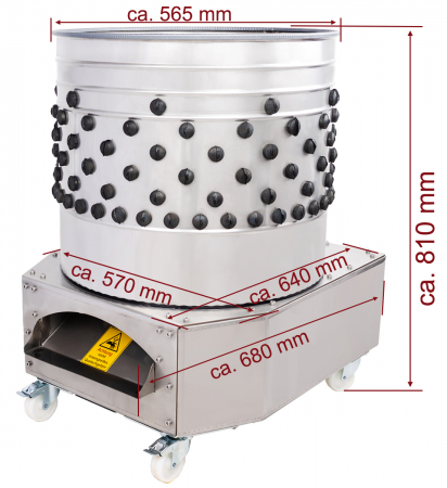 Deplumator pasari Premium din inox BKBRM-10P, pui,rate si gaini [4]