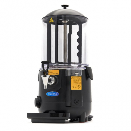 Bar si Terasa - Dispenser ciocolata calda 10 litri negru cu incalzire bain marie