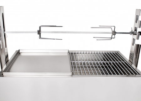 Protap rotisor cu tava si gratar din inox pentru pui, 230V, SGB-8RW [2]
