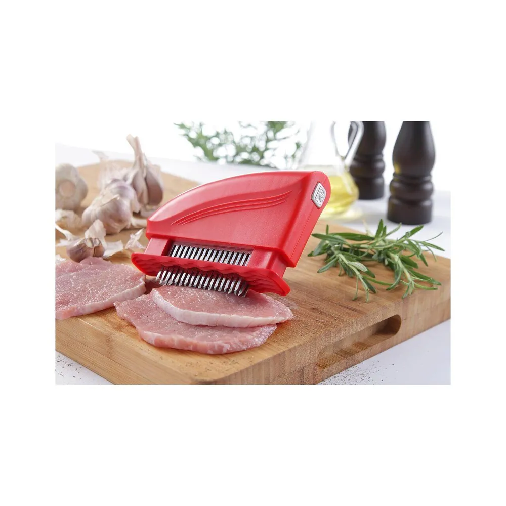Dispozitiv fragezire carne, 51 lame inox, alb, 15x4x12cm [1]