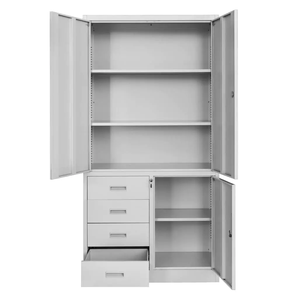Dulap arhive cu sertare, gri, 90x40x185cm [3]