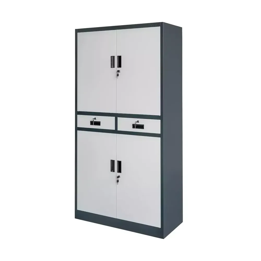 Dulapuri metalice pentru documente - Dulap birou cu sertare, grafit/gri, 90x40x185cm