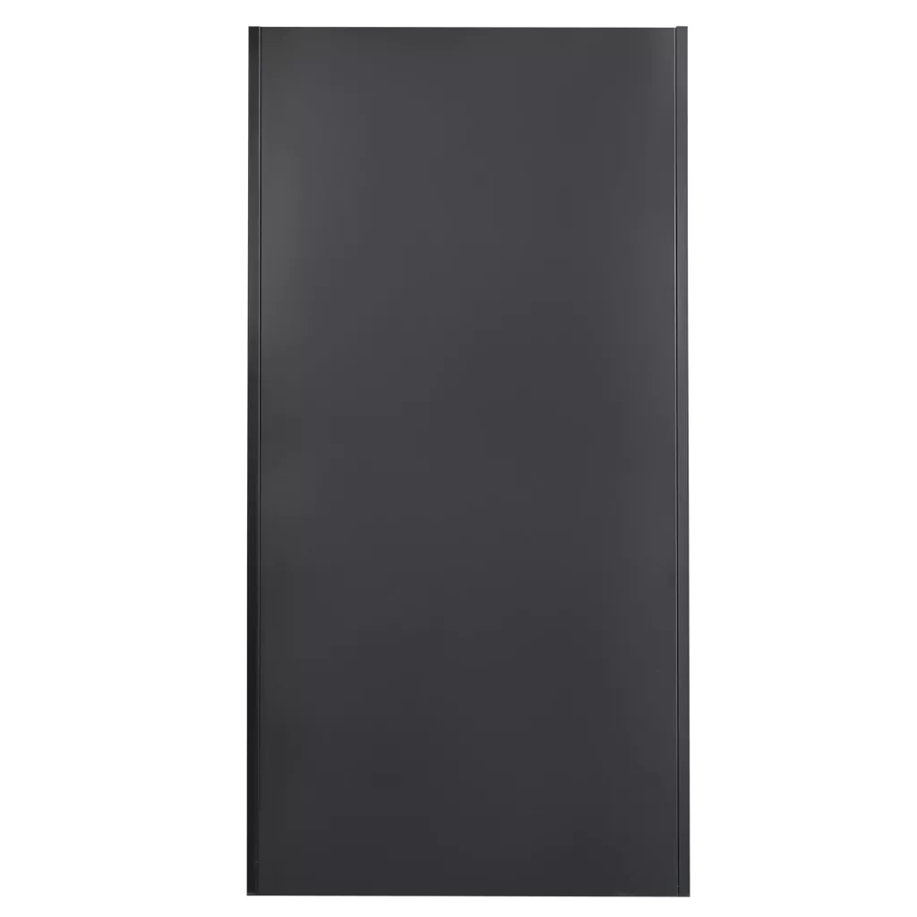 Dulap birou sticla, sertare, grafit/gri, 90x40x185cm [7]
